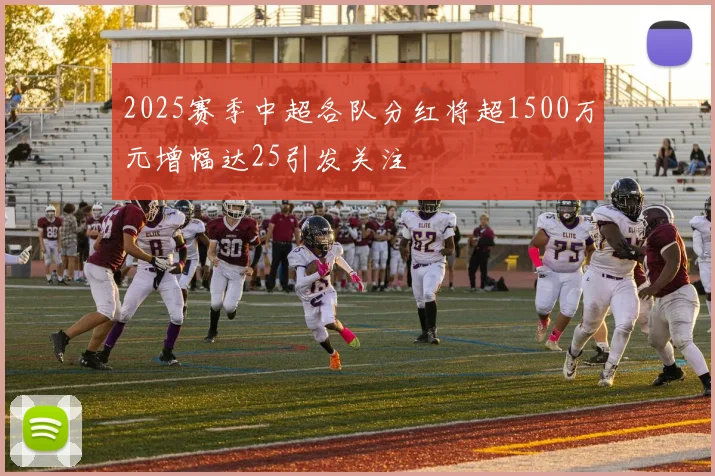 2025赛季中超各队分红将超1500万元增幅达25引发关注
